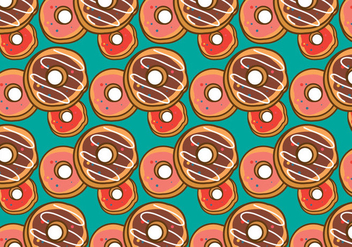 Free Doughnut Pattern Vector - vector #363931 gratis