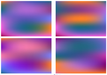 Colorful Blurred Backgrounds Set - vector gratuit #363991 