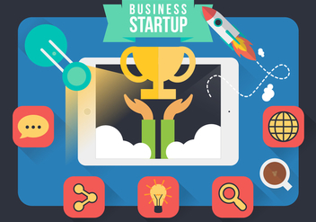 Entrepreneurship Infographic Startup Design Vector - vector gratuit #364341 