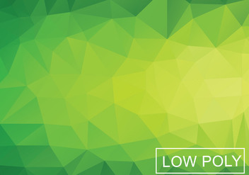 Green Geometric Low Poly Style Vector - vector #364391 gratis