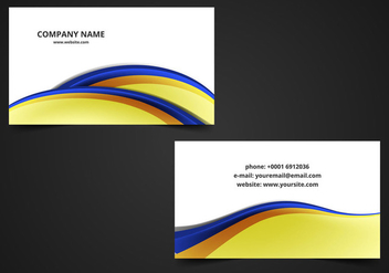 Free Vector Abstract Visiting Card - vector gratuit #364551 