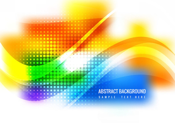 Free Colorful Waves Vector Background - бесплатный vector #364721