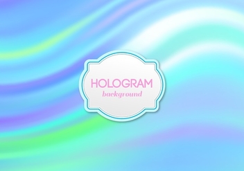Free Vector Blue Hologram Background - Free vector #364801