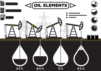 Oil Field Infographics - vector #364811 gratis