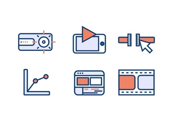 VIDEO EDITING VECTOR ICONS - Free vector #366111