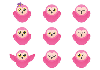 Barn Owl Emoticon - vector gratuit #367051 