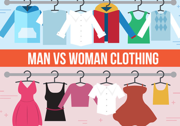 Free Man VS. Woman Vector Clothing - Kostenloses vector #367231