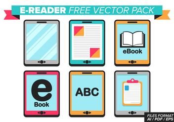 Ereader Free Vector Pack - vector #367731 gratis
