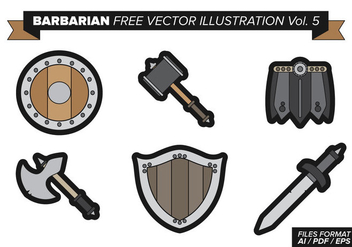 Barbarian Free Vector Pack Vol. 5 - Kostenloses vector #369351