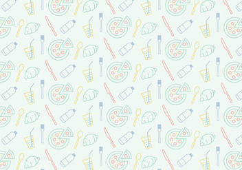 Food Icon Pattern - Free vector #370291