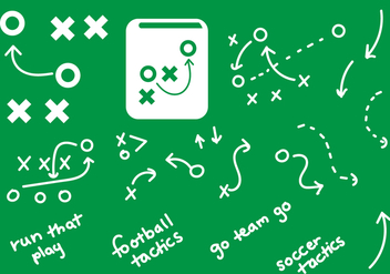Playbook Graphics Handdrawn Plays - Free vector #370301