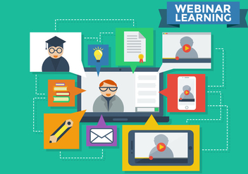 Webinar Learning Infographic Vector - Free vector #370401