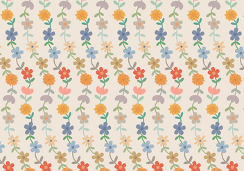 Flowers Pastel Pattern - Free vector #370511