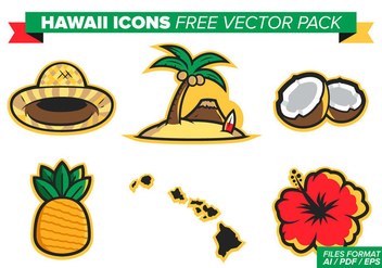 Hawaii Flowers Free Vector Pack - vector gratuit #370761 