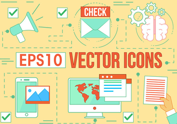Free Digital Media Vector Icons - Free vector #370791