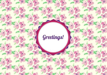 Free Vector Watercolor Floral Pattern - Free vector #371081