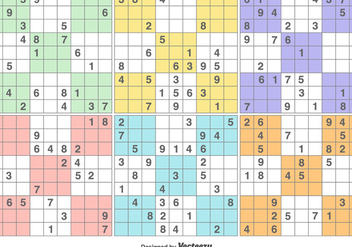 Vector Sudoku Puzzle Game - Kostenloses vector #371191