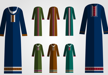 Beautiful Arabian Abaya - Free vector #372071