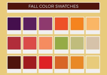 Free Fall Vector Color Swatches - vector gratuit #372161 
