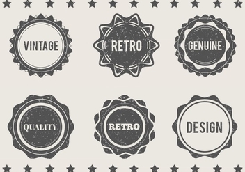 Free Vector Grungy Eroded Labels - vector #372631 gratis