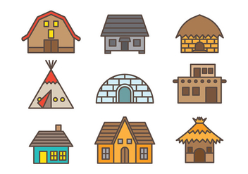Free Shack Icons Vector - Free vector #372881