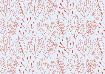 Outline Plants Pattern - бесплатный vector #372911