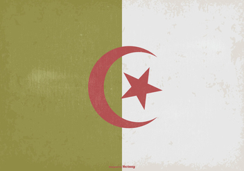Vintage Flag of Algeria - vector gratuit #373141 