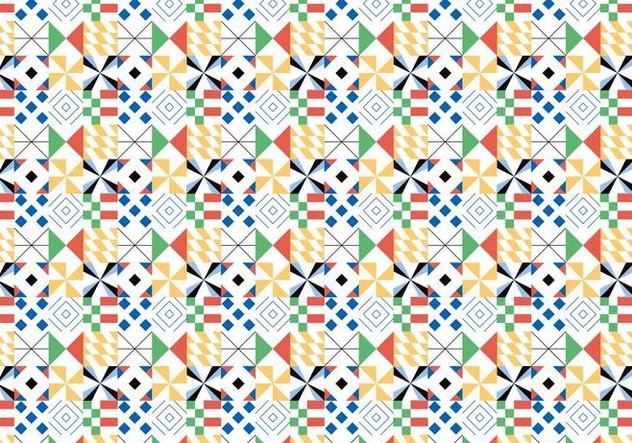 Colorful Geometric Pattern - vector #373651 gratis