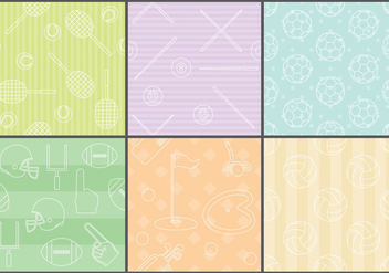 Line Icon Sport Patterns - Free vector #374211