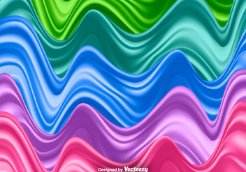Silk Waves Set - Vector Illustration - Free vector #374361