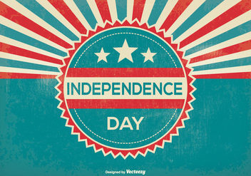 Retro Independence Day Illustration - Kostenloses vector #374411