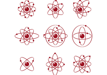Set Of Atomium Vector - Free vector #374881