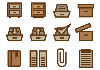 File Cabinet Vector - Free vector #375041