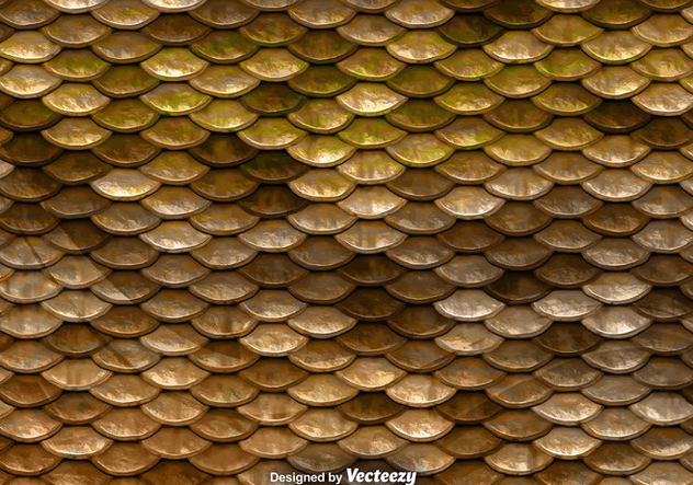 Brown Fish Scales Vector Pattern - Free vector #375241