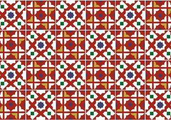 Portuguese Tile Pattern - бесплатный vector #376081