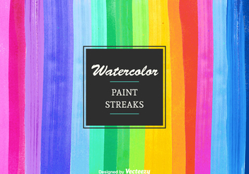 Free Vector Watercolor Paint Streaks - vector #377601 gratis