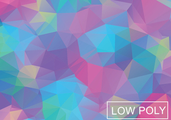 Cool Color Geometric Low Poly Style Illustration Vector - Kostenloses vector #377821