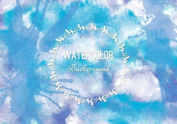 Free Vector Blue Watercolor Background - Free vector #377991