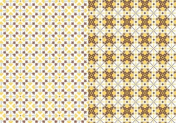 Yellow Motif Pattern - vector #378381 gratis
