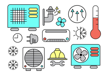 HVAC Vector Icons - Free vector #379341