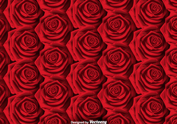 Vector Roses Background - SEAMLESS PATTERN - vector gratuit #379401 