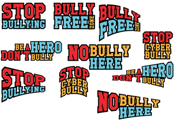 Stop Bullying Vector - vector gratuit #380291 