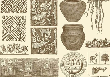 Ancient Peruvian Art - vector gratuit #380591 