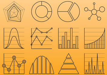 Chart Line Icons - Free vector #381501