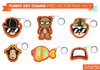 Funny Key Chains Free Vector Pack Vol. 9 - vector #381861 gratis