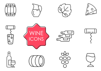 Free Wine Icons - Free vector #382061