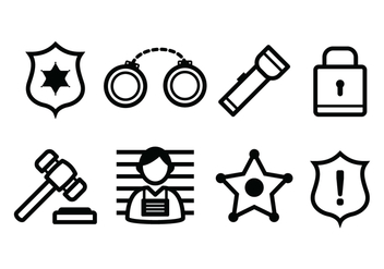 Free Police And Crime Icons - vector gratuit #384391 