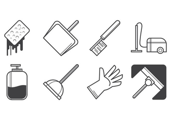 Free Cleaning Icon Vector - vector #385291 gratis
