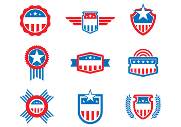 Free United States Badges and Seal Vectors - vector #385451 gratis