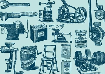 Vintage Big Tools - Kostenloses vector #385531